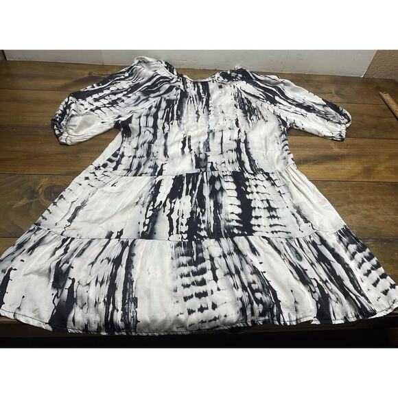 Sofia Made In Italy Tie Dye Tunic Dress M/L Tiered Boho - Picture 9 of 10